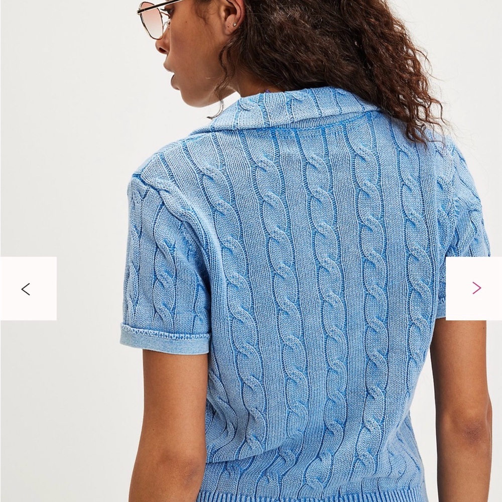NWT Free People Pocket Polo 100% Cotton Sweater. - Picture 2 of 6